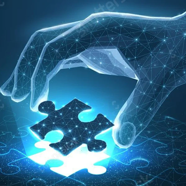 AI Robotic Hand Solving Puzzle