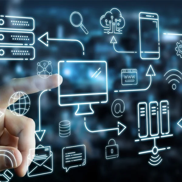 Hand Pointing Towards Different Devices